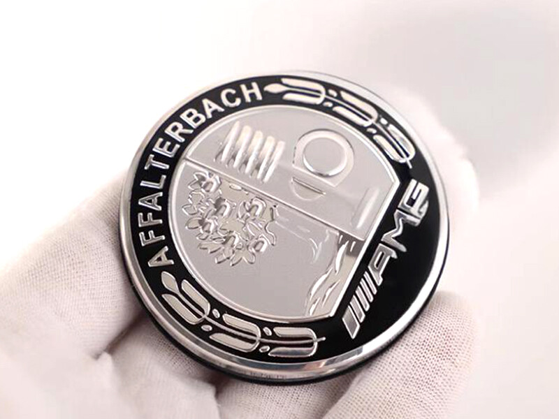 Affalterbach-AMG Logo Genuine Blcak Engine Hood Emblem / Badge 57mm
