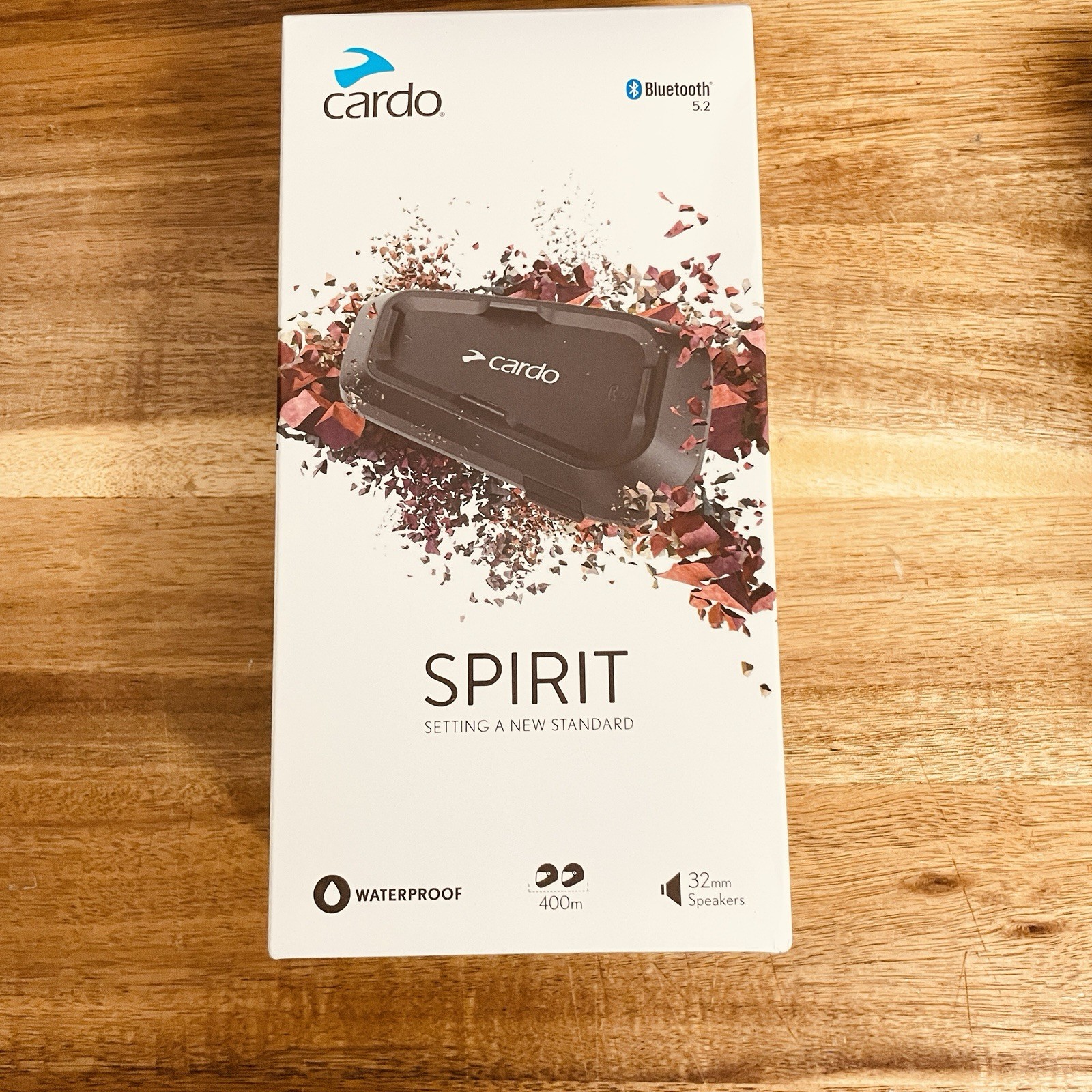 Cardo Spirit Single Bluetooth Motorcycle Intercom IP65 Waterproof SPRT0001 - New