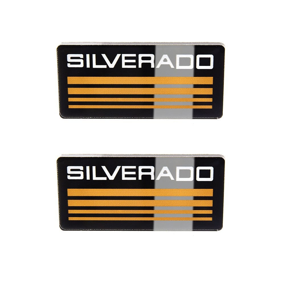 2pcs For Silverado 1988-98 Side Roof Pillar Cab Emblem Badge Nameplate