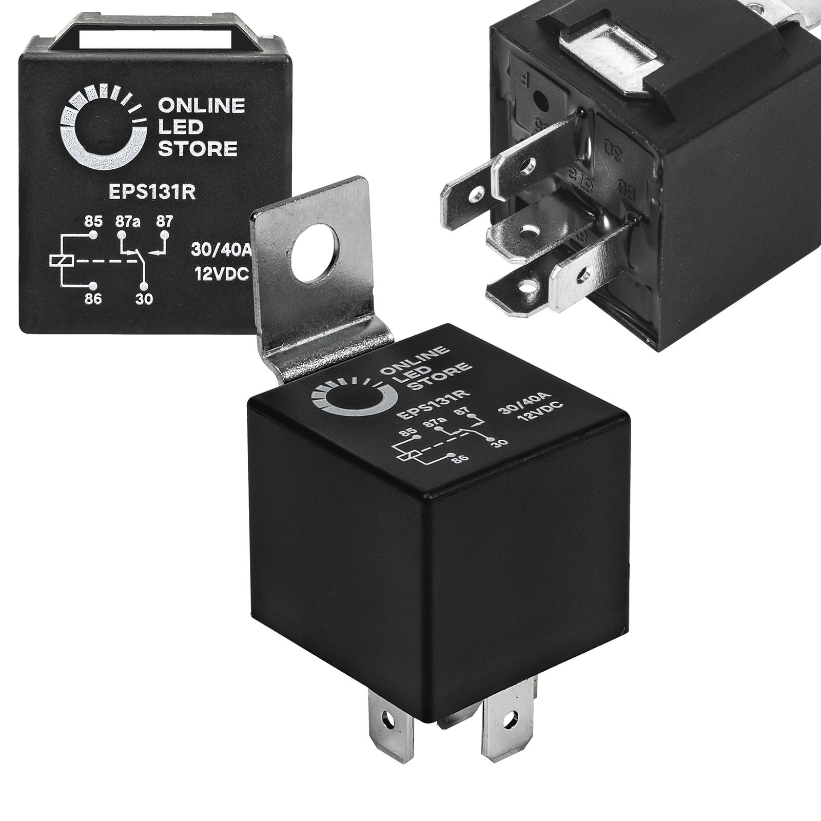 OLS 12V 30/40 Amp 5-Pin SPDT Bosch Style Electrical Relay