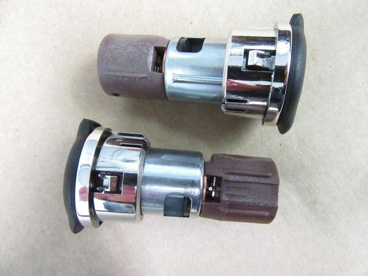 2 Two OEM GM Auxillary Accessory Power Outlet Cigarette Lighter w/ Caps 25774623