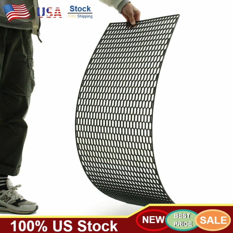 Universal  Honeycomb Mesh  Grill Spoiler Bumper Vent ABS 47''x16'' Car Racing