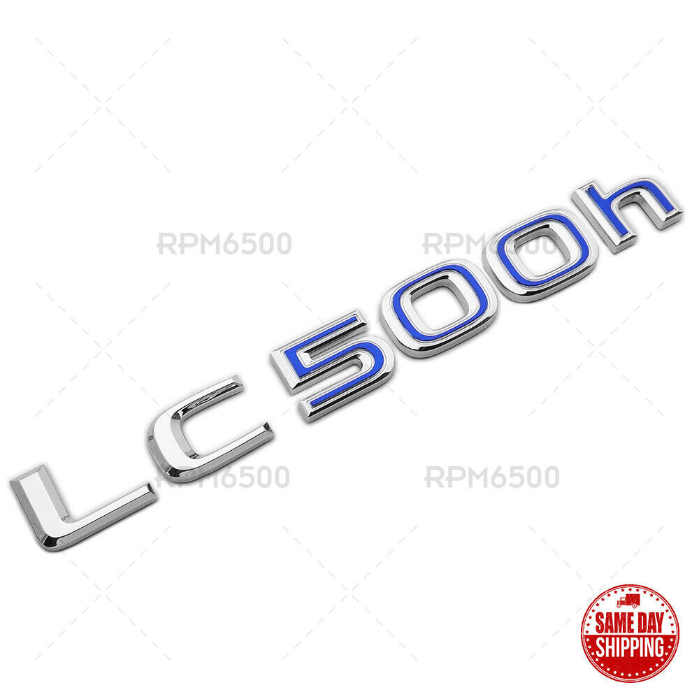 Lexus Trunk Rear LC 500h Letter Logo Badge Car Emblem Replace F-Sport OEM Chrome