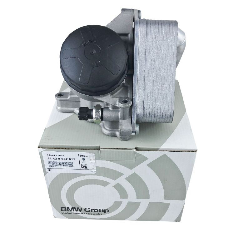 11428637812 Oil Filter Housing with Oil Cooler Fits BMW 328i 528i X1 X3
