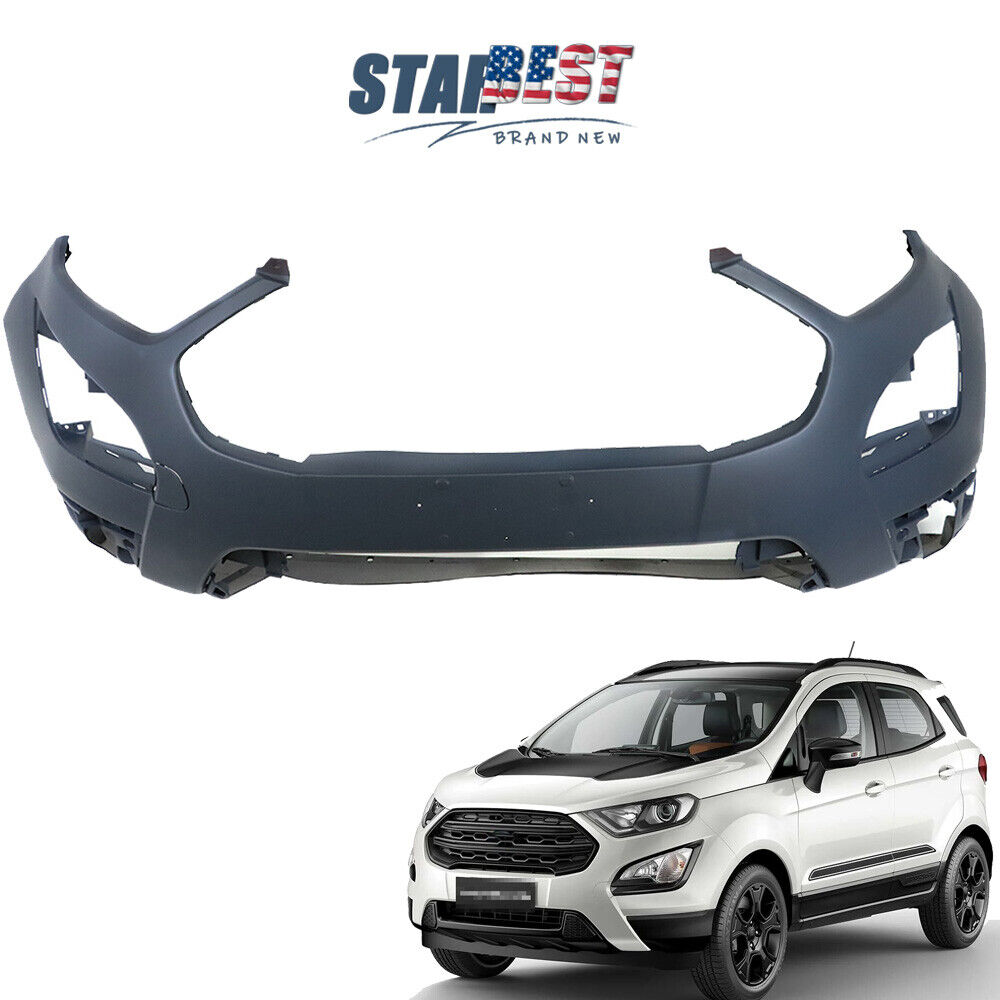 Front Bumper Cover Primered Trim Replacement For Ford EcoSport 2018 2019 2020
