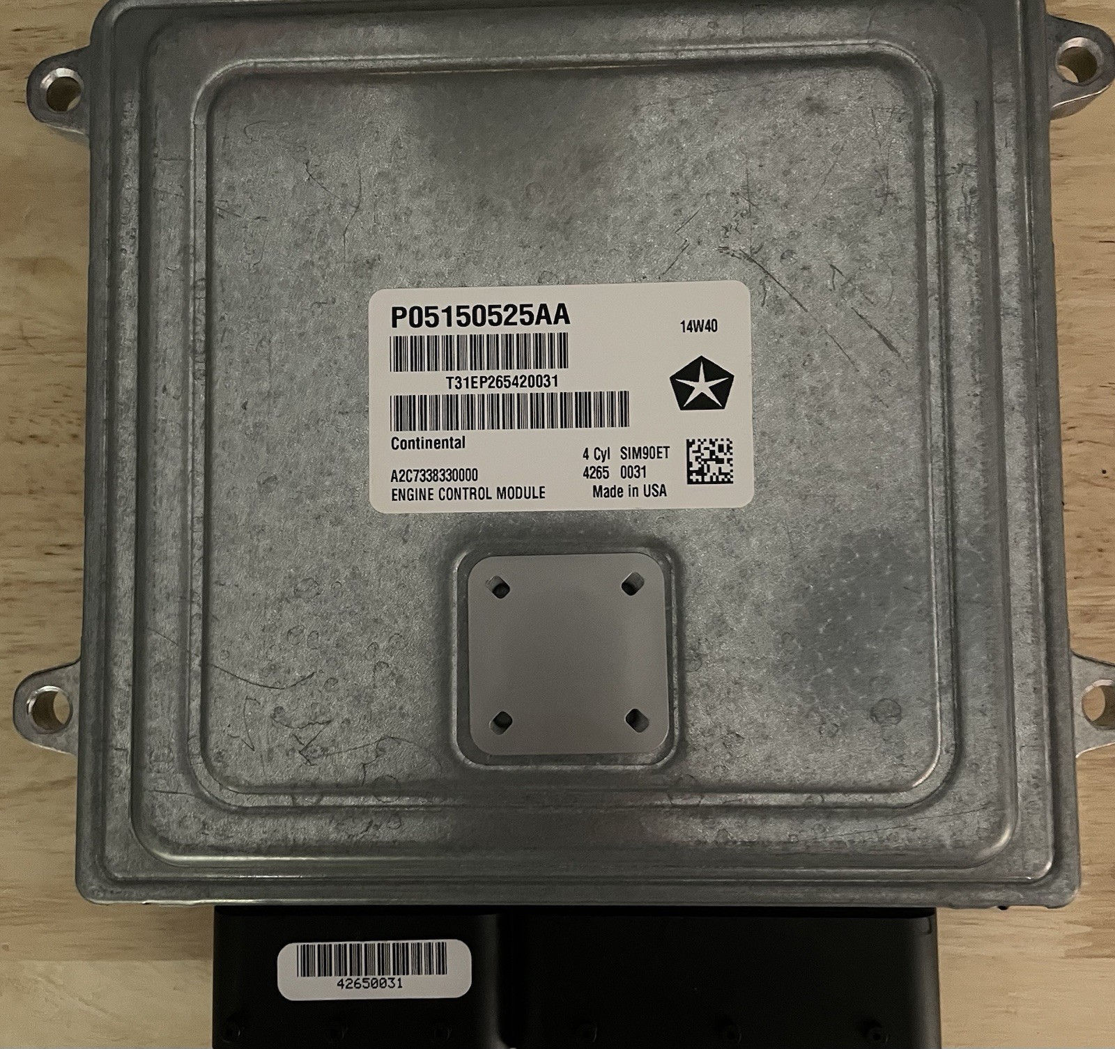08-09 Dodge Caliber Srt-4 Turbo ECU ECM PCM Engine Computer P/N 5150525AA Mopar