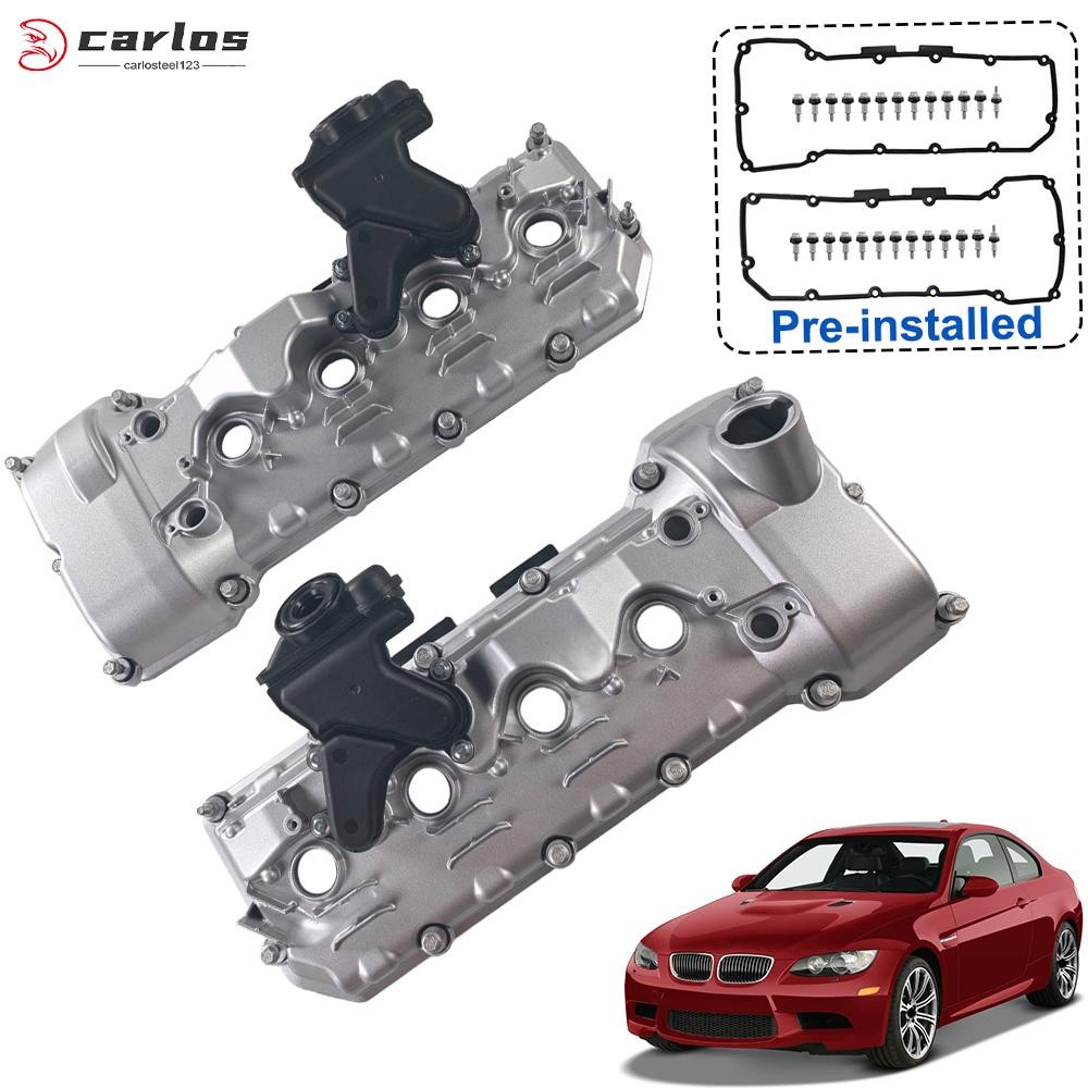 Aluminum Valve Cover w/ Gasket Oil-water Separator for 08-13 BMW M3 Base 4.0L V8