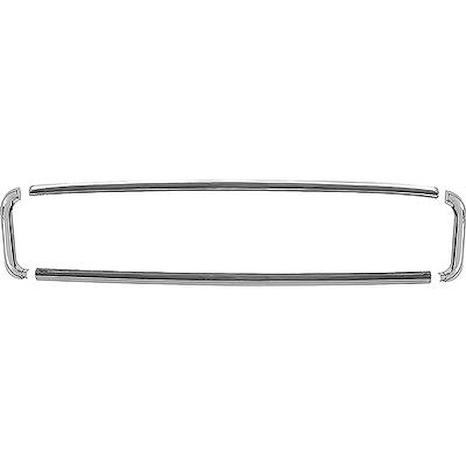 OER TF400007A 1955 Chevrolet Bel Air, 150, 210, Nomad; Front Grill Molding Set;