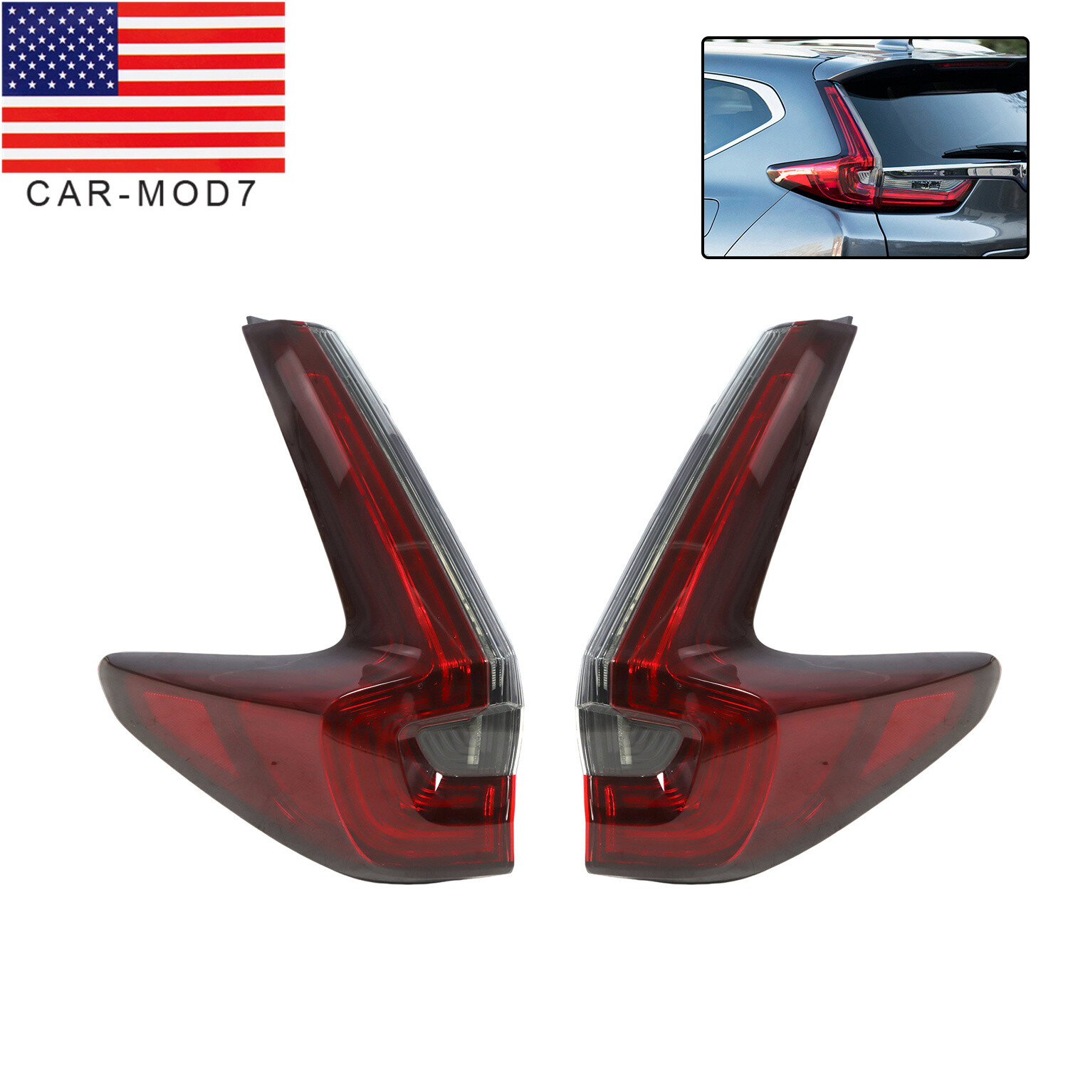 RH+LH Tail lights Fit For 2020-2022 Honda CR-V CRV LED Outer Rear Lamps Assembly