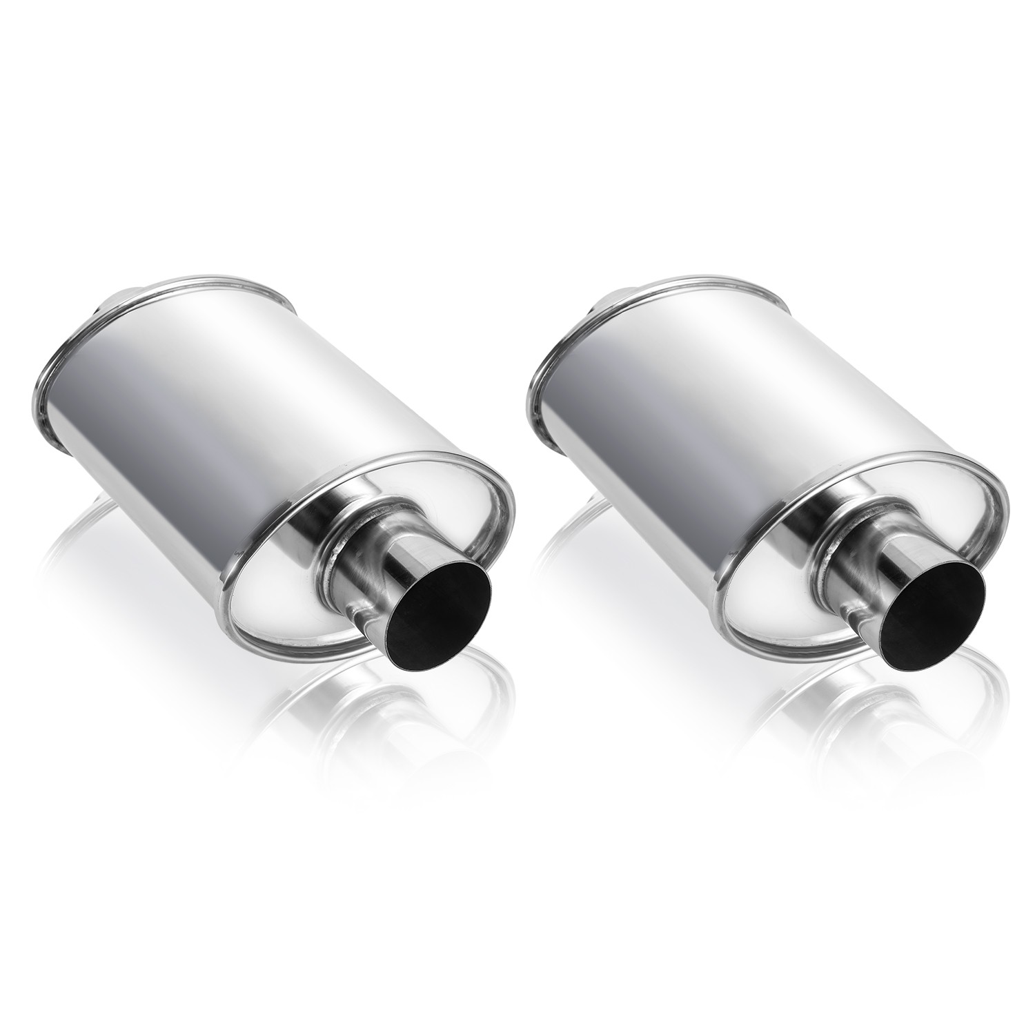 2Pack 3'' Ultra Quiet Muffler Resonator 3 in,304s Exhaust Resonator 2Pack 3'' Ultra Quiet Muffler Resonator 3 in,304s Exhaust Resonator