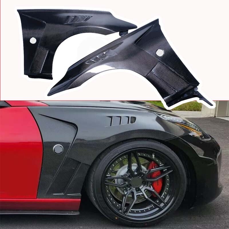 Carbon Fiber Front Side Fender Panel Replace for Nissan 370Z Z34 2009-2021 Carbon Fiber Front Side Fender Panel Replace for Nissan 370Z Z34 2009-2021