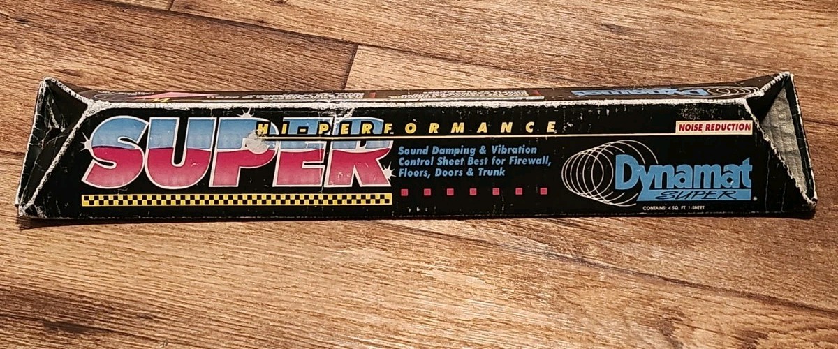 Dynamat Super # 0400 4 sq. ft Self-Adhesive Sound Deadener Damping Floors Auto Dynamat Super # 0400 4 sq. ft Self-Adhesive Sound Deadener Damping Floors Auto