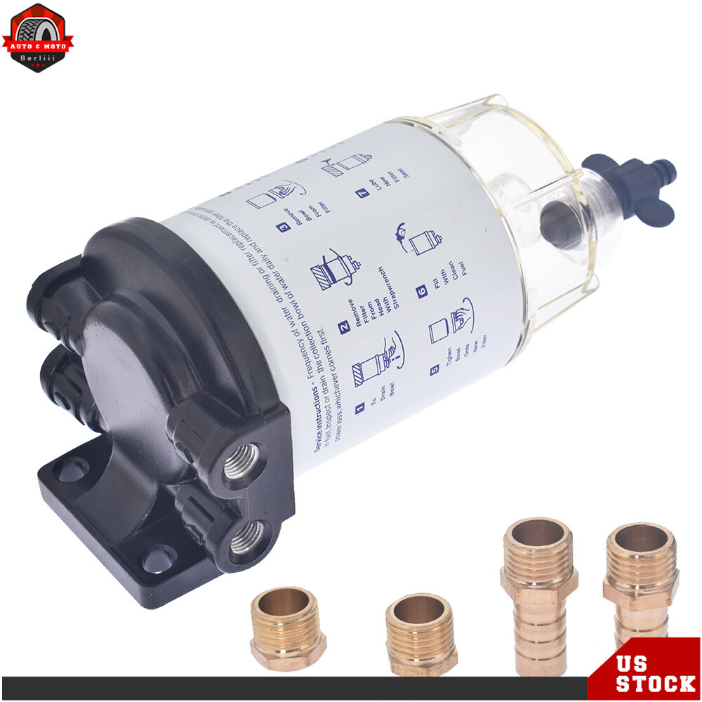 S3213 Boat Fuel Water Separator Marine for Mercury Yamaha Outboard 10 Micron US