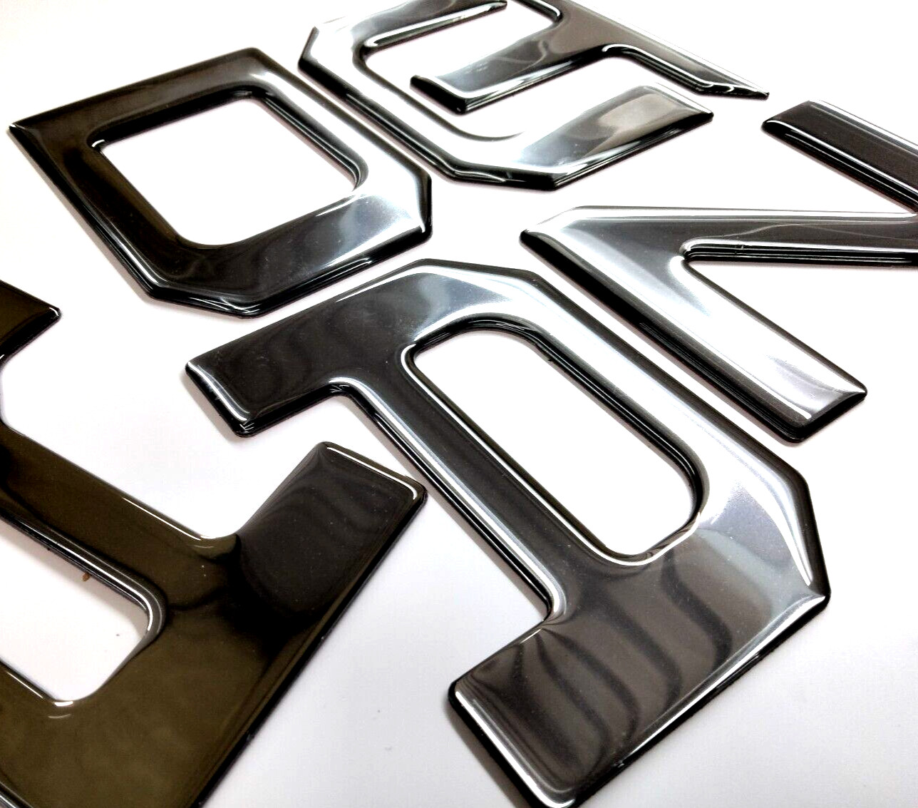 3D CHROME MIRROR RAISED DOMED TAILGATE LETTER FOR TOYOTA TUNDRA 2022- 26 US MADE