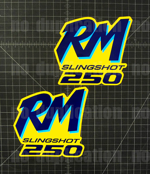 1989 suzuki RM250 RM 250 2pc shroud 89 aufkleber slingshot decal sticker graphic