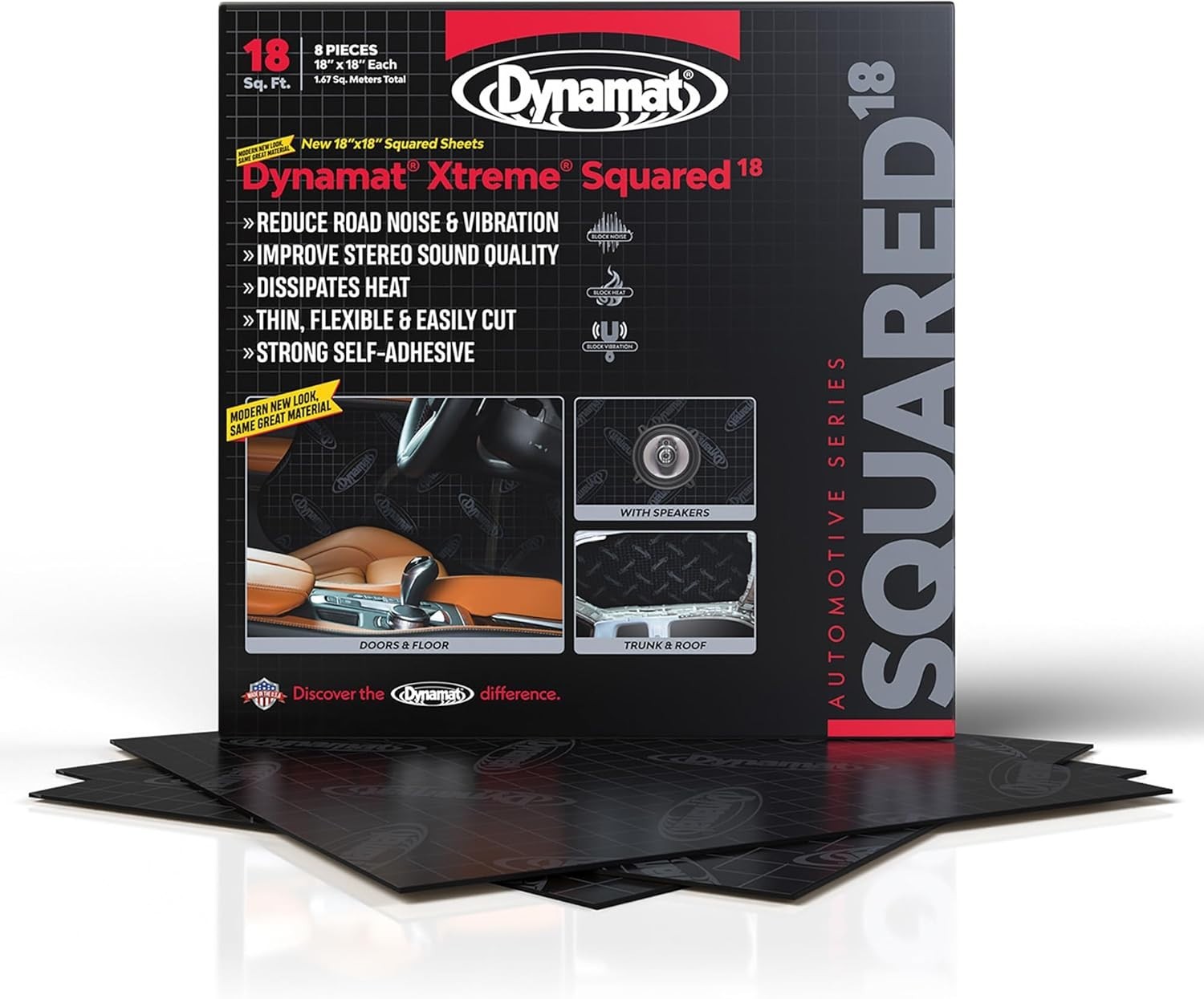 Dynamat Xtreme 18 Pack Sound Deadener 18 sq ft Car Insulation Dynamat Xtreme 18 Pack Sound Deadener 18 sq ft Car Insulation