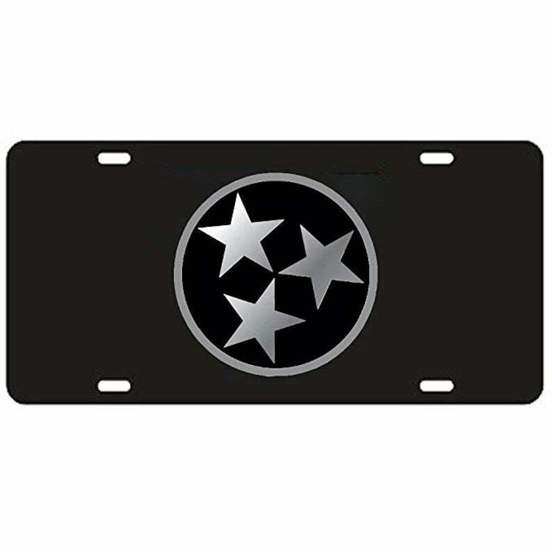 Tennessee Volunteers Tree Star Aluminium License Plate 6\