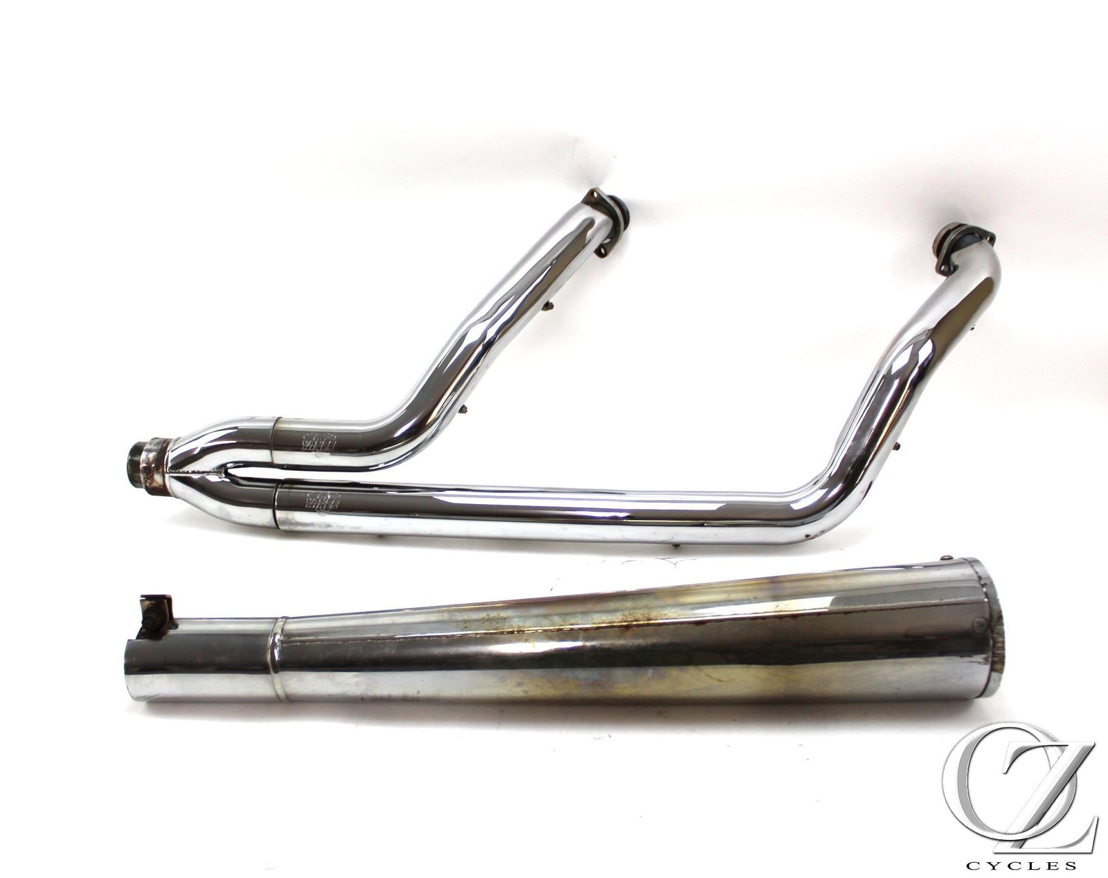 2005 05 Harley Road Glide FLTRI Vance & Hines Pro Pipe 2 into 1 Chrome Exhaust