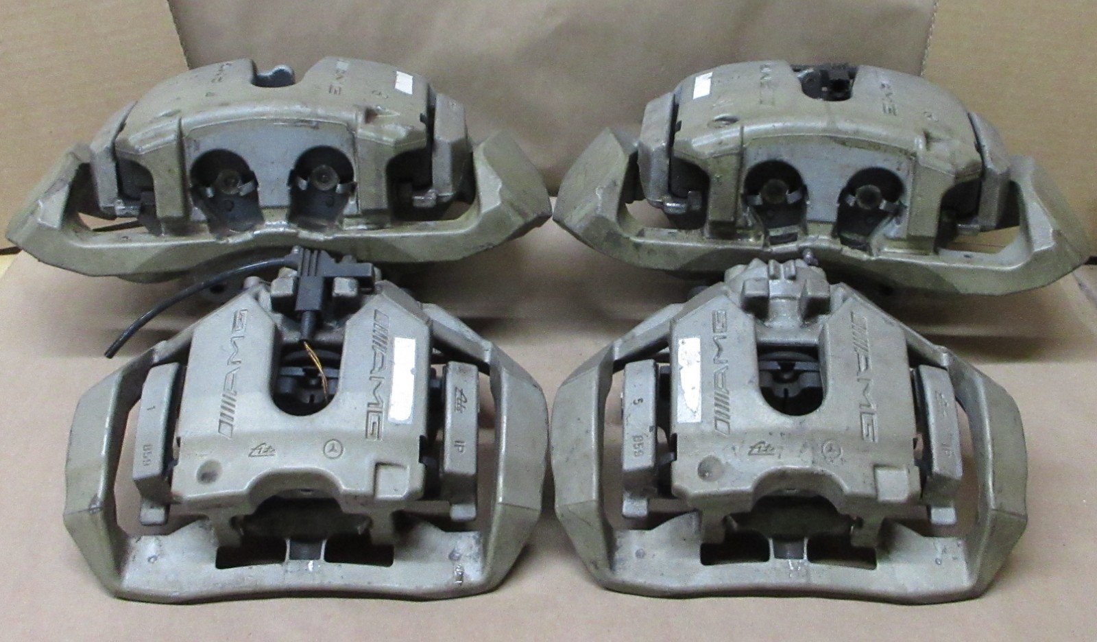 USED 2007-2011 OEM MERCEDES W164 ML63 AMG ATI COMPLETE BRAKE CALIPER SET OF FOUR