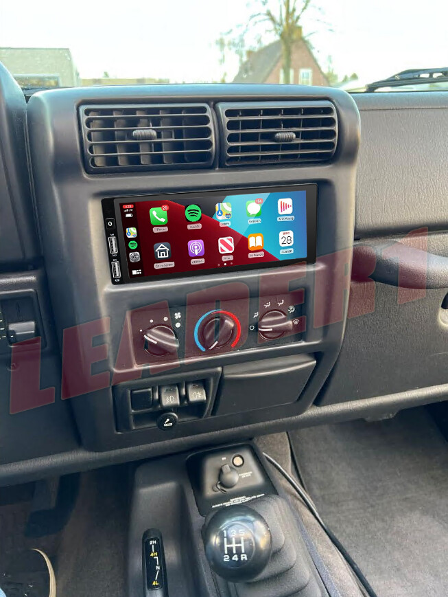 For 1997–2002 Jeep Wrangler TJ Android Auto Carplay Car Stereo Radio GPS Navi FM
