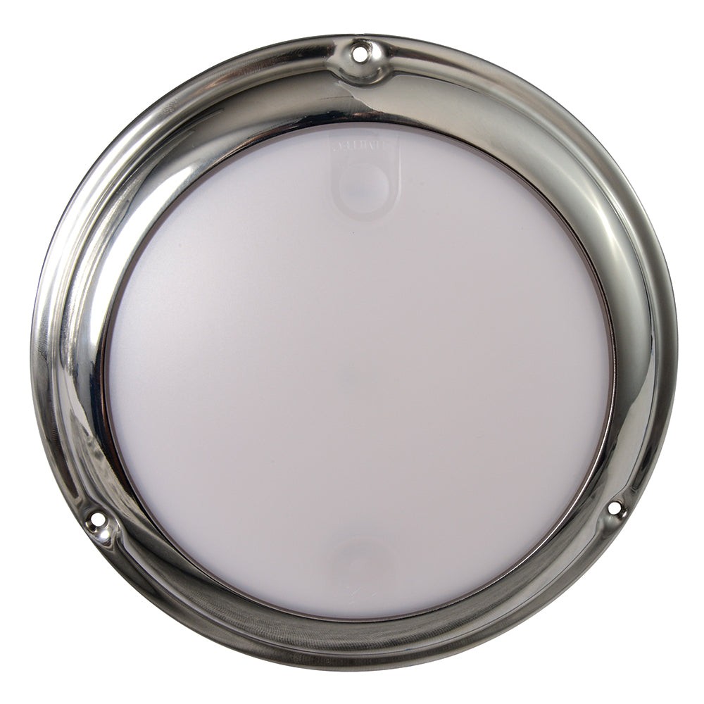 Lumitec TouchDome LE Dome Light - Polished SS Finish- White/Blue Dimming -101097