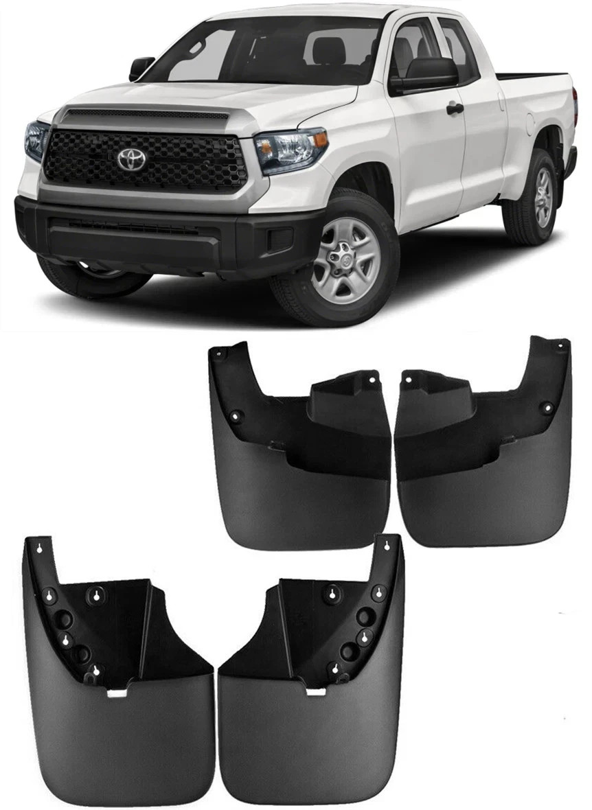 4Pcs New Full Set Splash Guards Mud Flaps Fender For 2007-2021 Toyota Tundra.