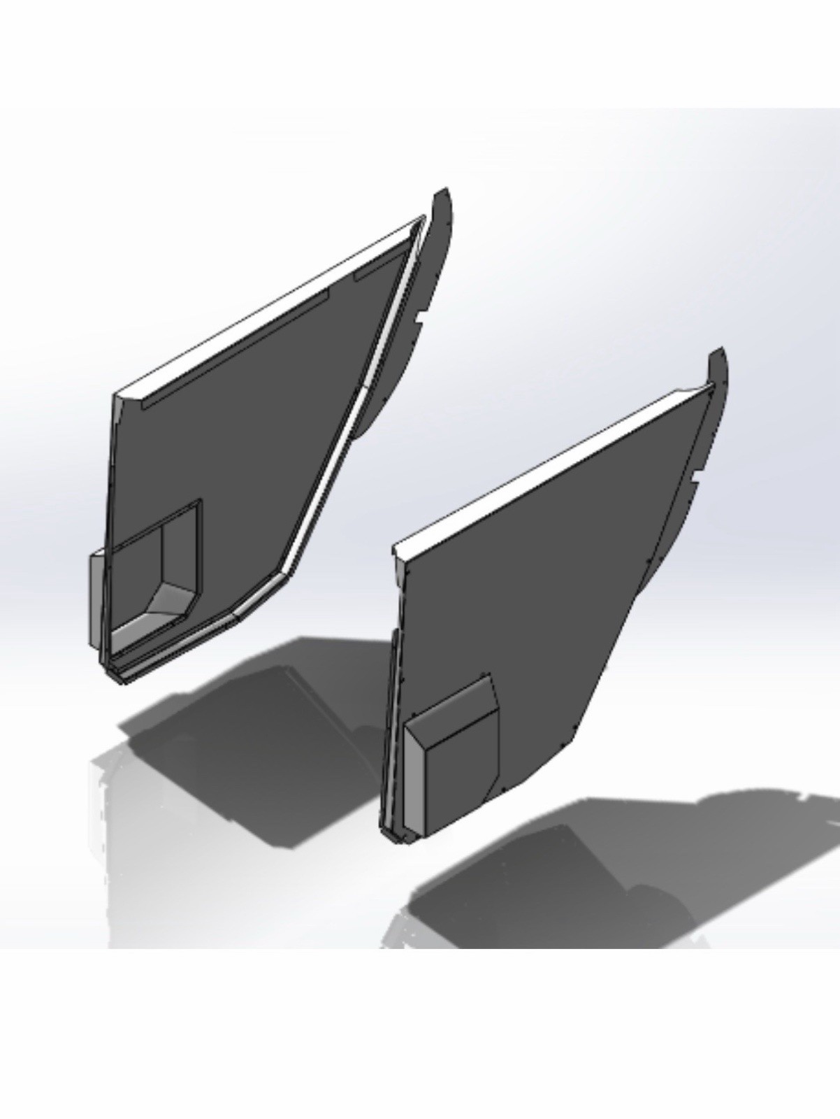 2020 - 2024 FORD INTERCEPTOR/EXPLORER POLICE REAR DOOR PANELS