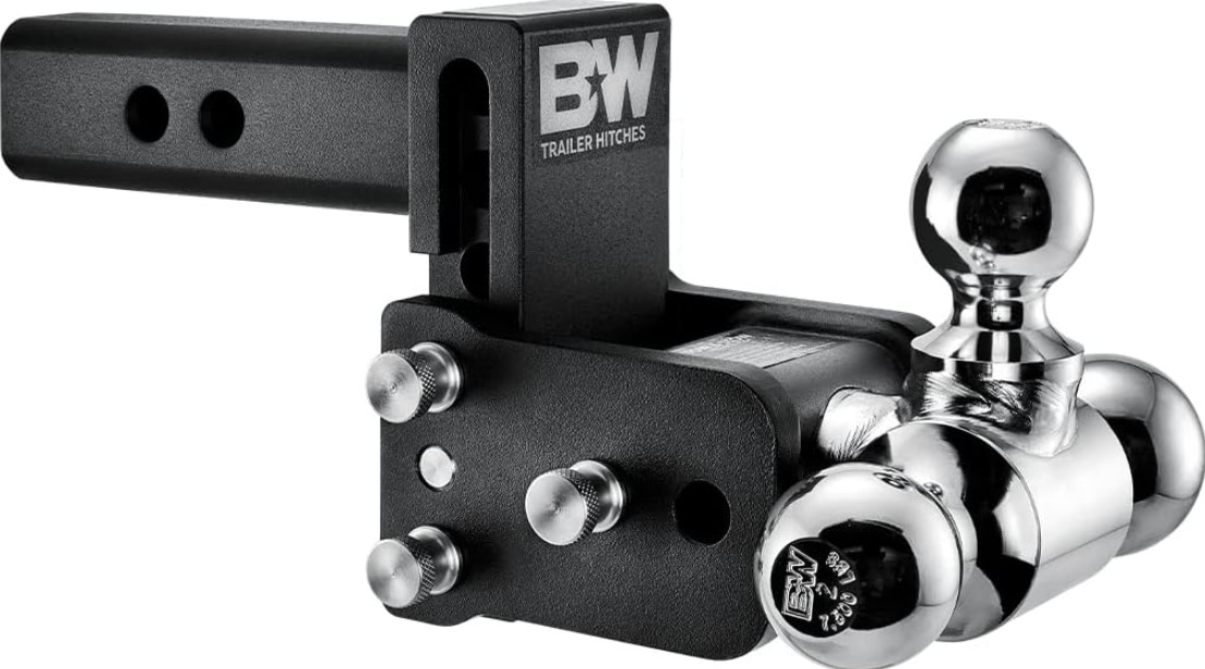 B&W Tow & Stow Adjustable Tri-Ball Mount 2
