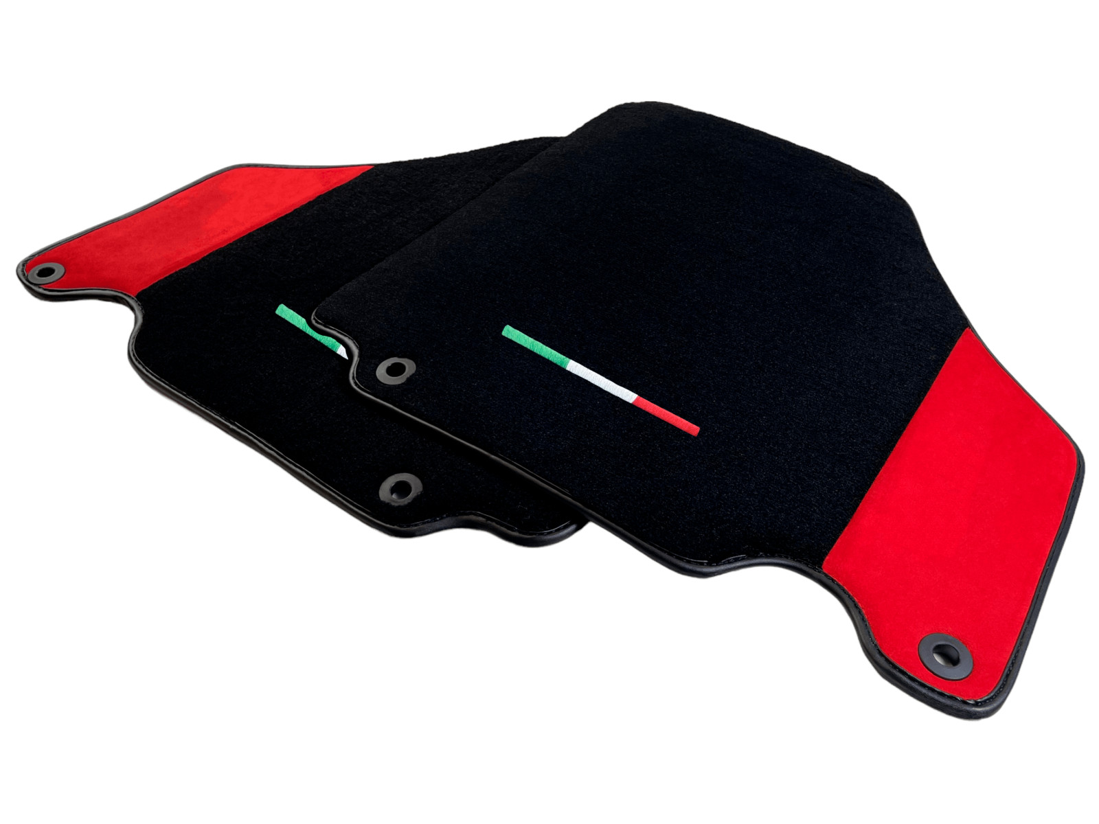 Floor Mats For Ferrari 360 Modena With Red Alcantara Leather LHD NEW