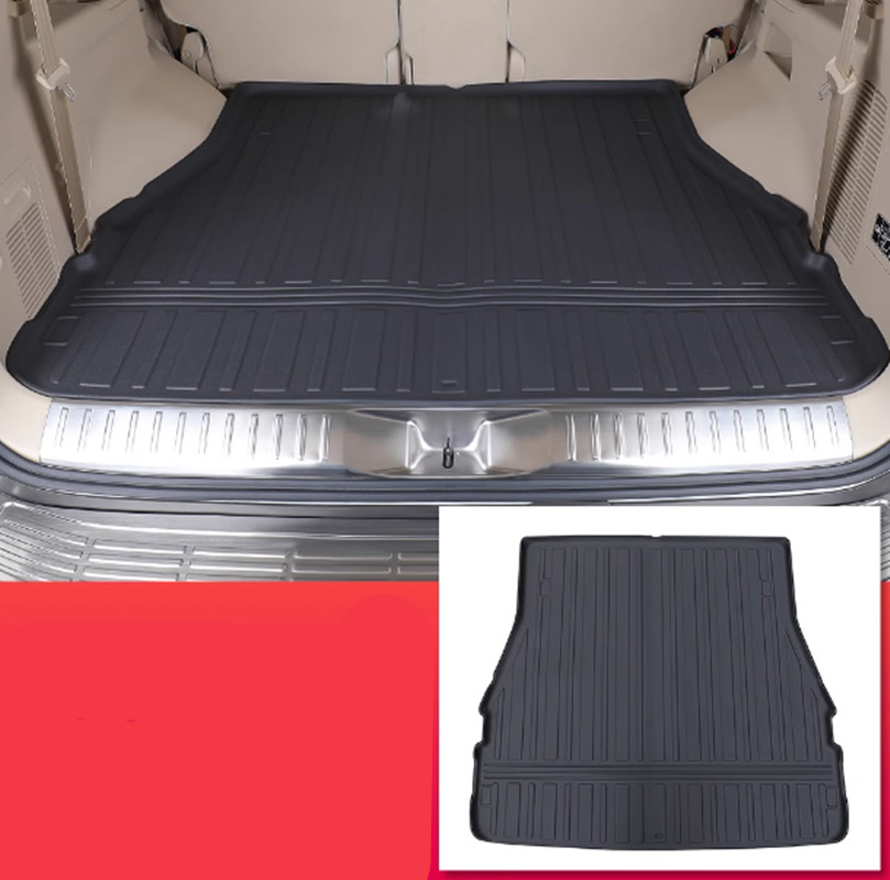 1PCS TPE Cargo Liner Trunk/Backrest Pad For Lexus LX600 2022-2025