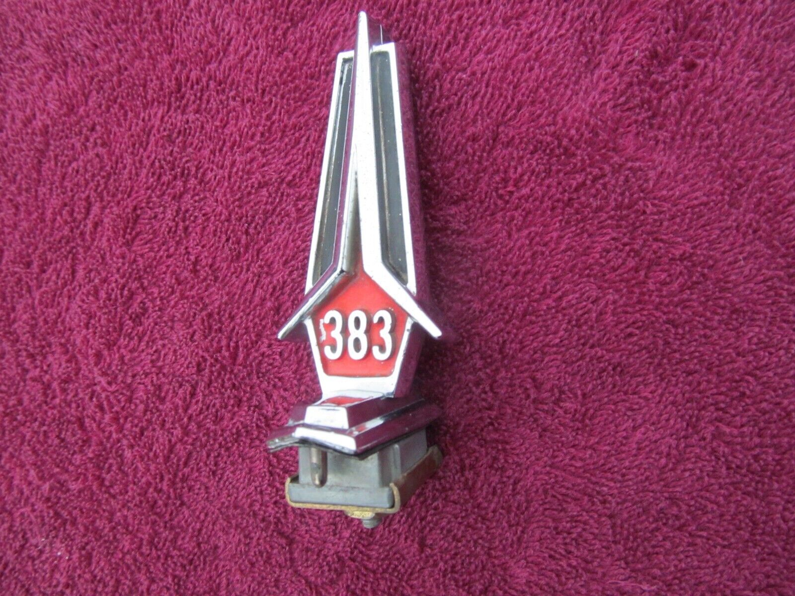 67 Plymouth 383 HOOD ORNAMENT - Belvedere Satellite 66 67 1966 1967
