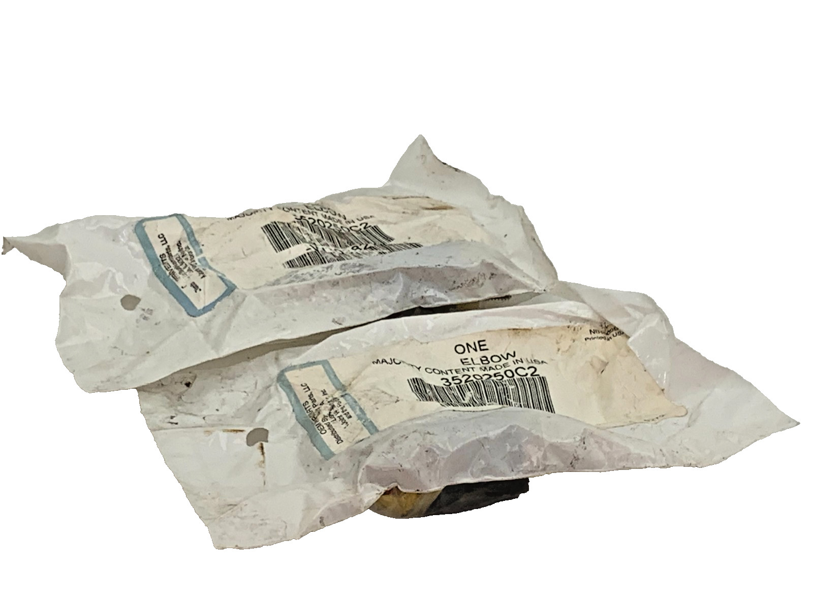 2 PACK Genuine International 3520250C2 Air Brake Compression 45° Elbow 3/8 x 1/8 2 PACK Genuine International 3520250C2 Air Brake Compression 45° Elbow 3/8 x 1/8