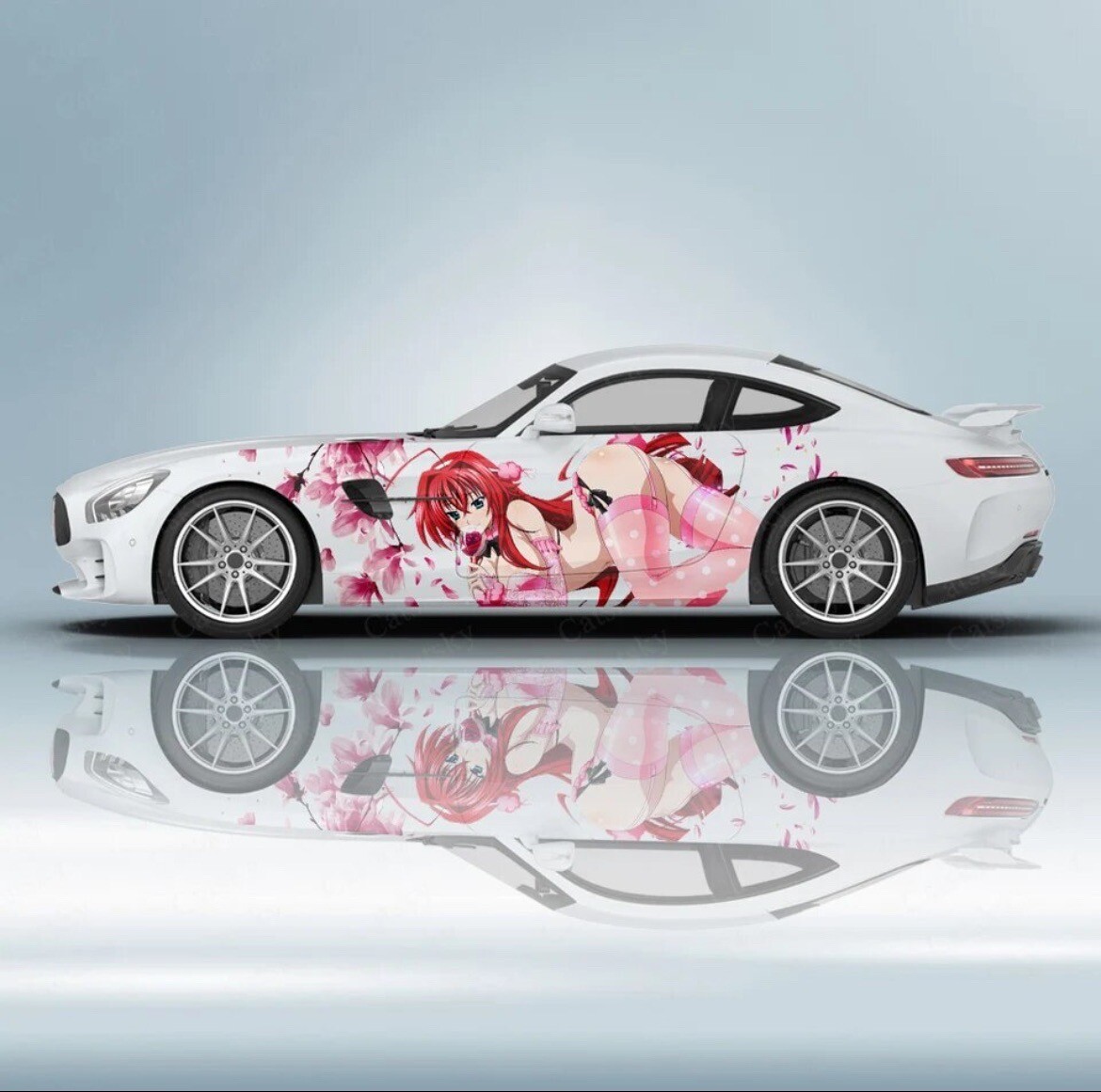 Itasha Custom Car Decals; Anime Inspired Car Decals; Itasha Side Decal,Both Side