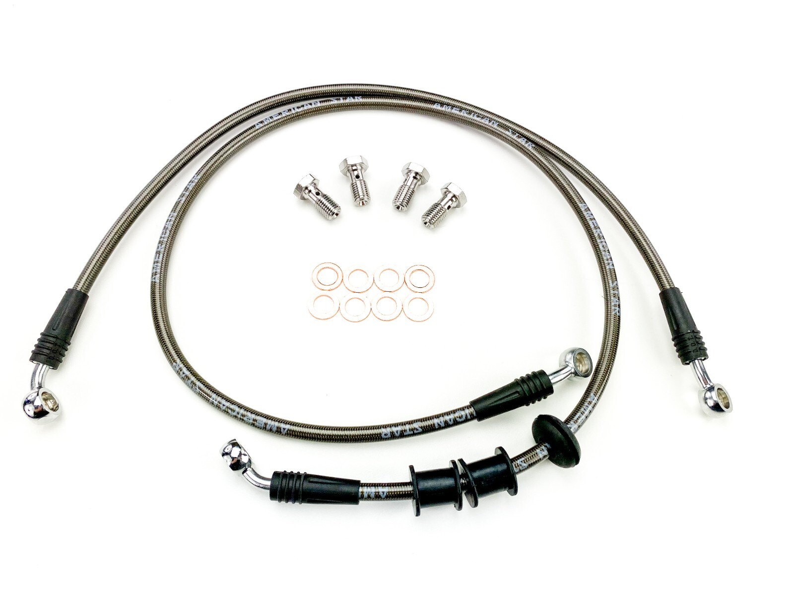 Speedline'z Braided Stainless Steel Brake Lines: Honda Grom 125 2014 to 2026