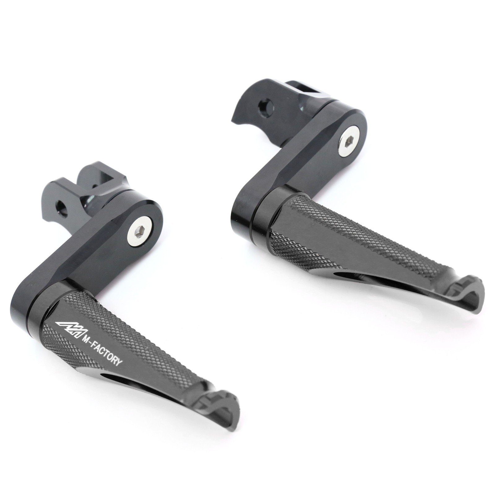 Black SHINOBI Front Foot Pegs 40mm Lower For Kawasaki ZZR 600 90-08 07 06 05