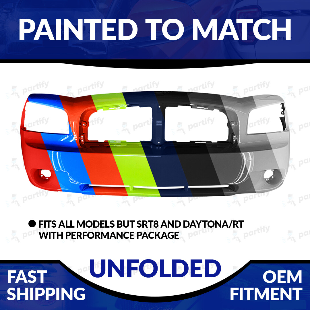 NEW Painted To Match 2006-2010 Dodge Charger Unfolded Front Bumper