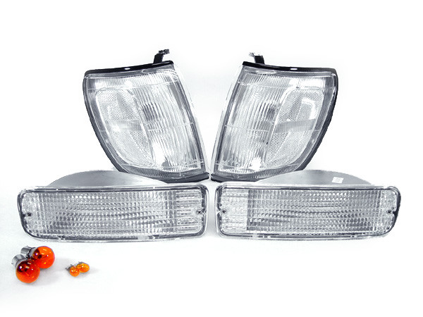 DEPO Clear Corner + Bumper Signal Light + Bulb For 1996-1998 Toyota 4Runner SR5 DEPO Clear Corner + Bumper Signal Light + Bulb For 1996-1998 Toyota 4Runner SR5