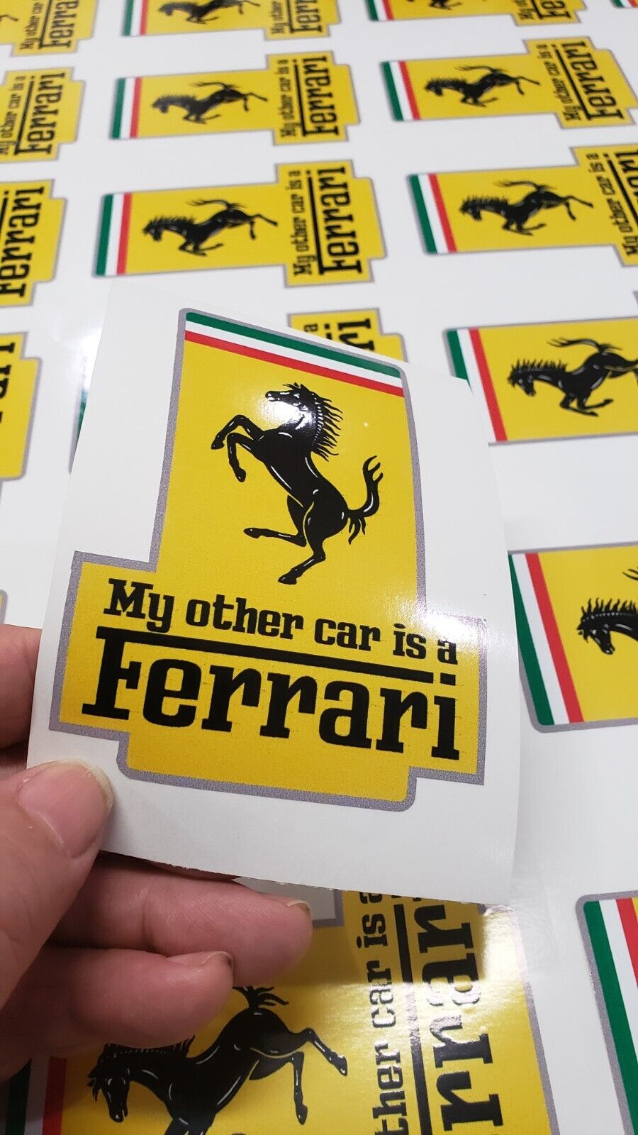 New Ferrari Sticker-\