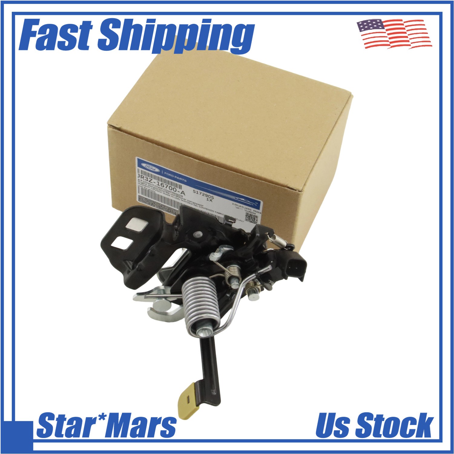 OEM FOR 2019-2022 Ford Mustang Front Hood Latch Lock Unit JR3Z-16700-A