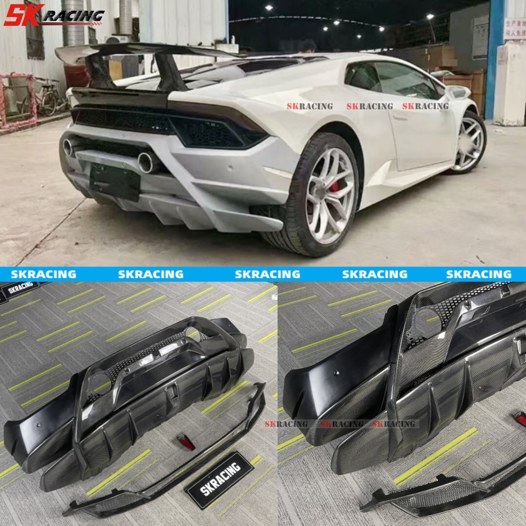Forged/Carbon Fiber/Half Carbon Rear Bumper Fits Lamborghini Huracan LP580 LP610