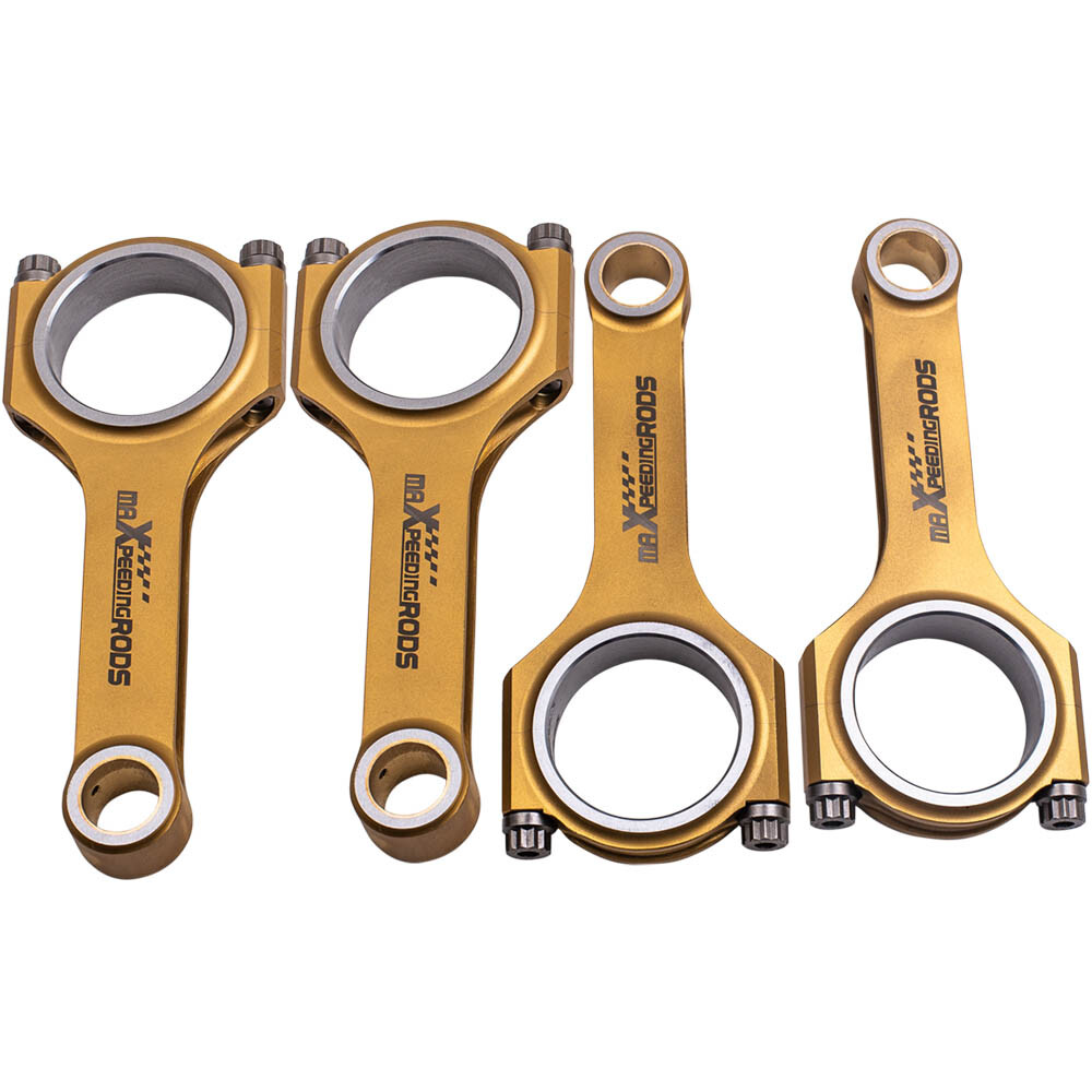 4pcs Titanizing Connecting Rods +ARP Bolts Kit for Mazda Miata MX5 B6 1.6 BP