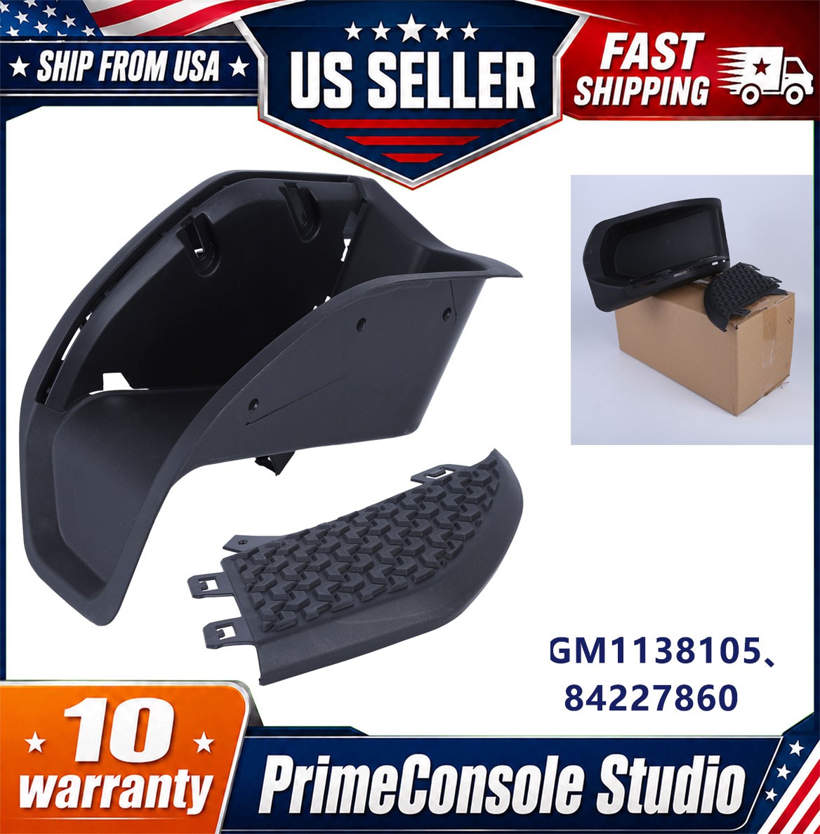 NEW Rear LH Driver Side Bumper Step Pad 2PC Kit for 2019-2026 Silverado Sierra