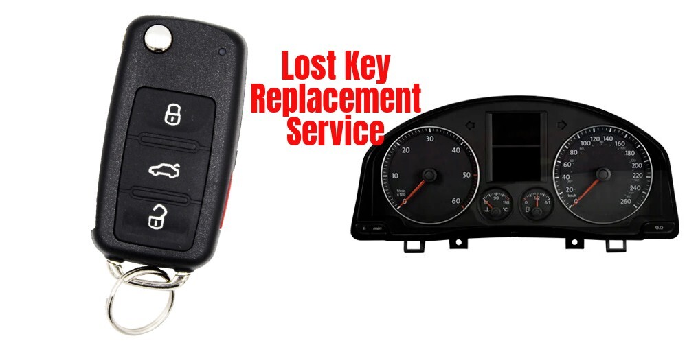 Volkswagen 2011- 2016 Dash Lost Key Replacement Mail In Key Programming Service