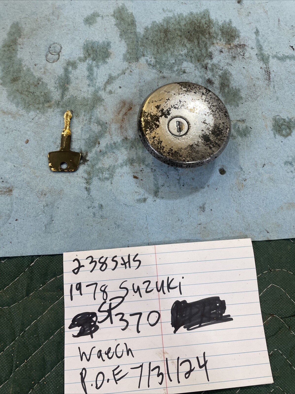 1978 Suzuki Sp 370 Gas Tank Lid Cap Oem 238 1978 Suzuki Sp 370 Gas Tank Lid Cap Oem 238