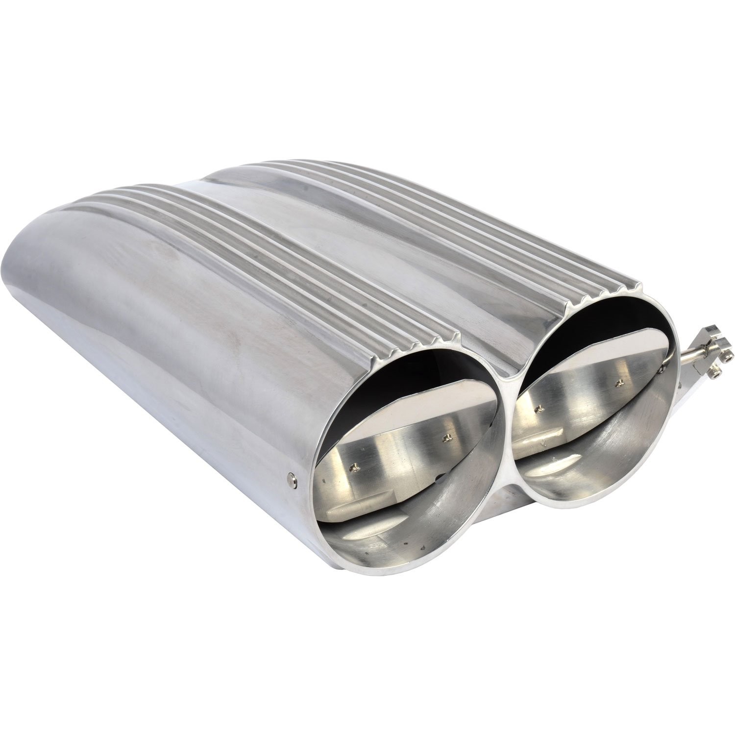 JEGS Dual Barrel Carburetor Scoop [Polished Aluminum]