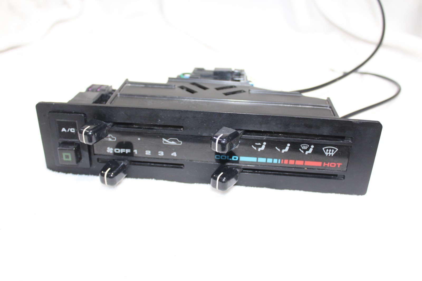89-97 Nissan D21 HARDBODY DASH Climate Control HVAC Heat AC w/ All 3 CABLES OEM