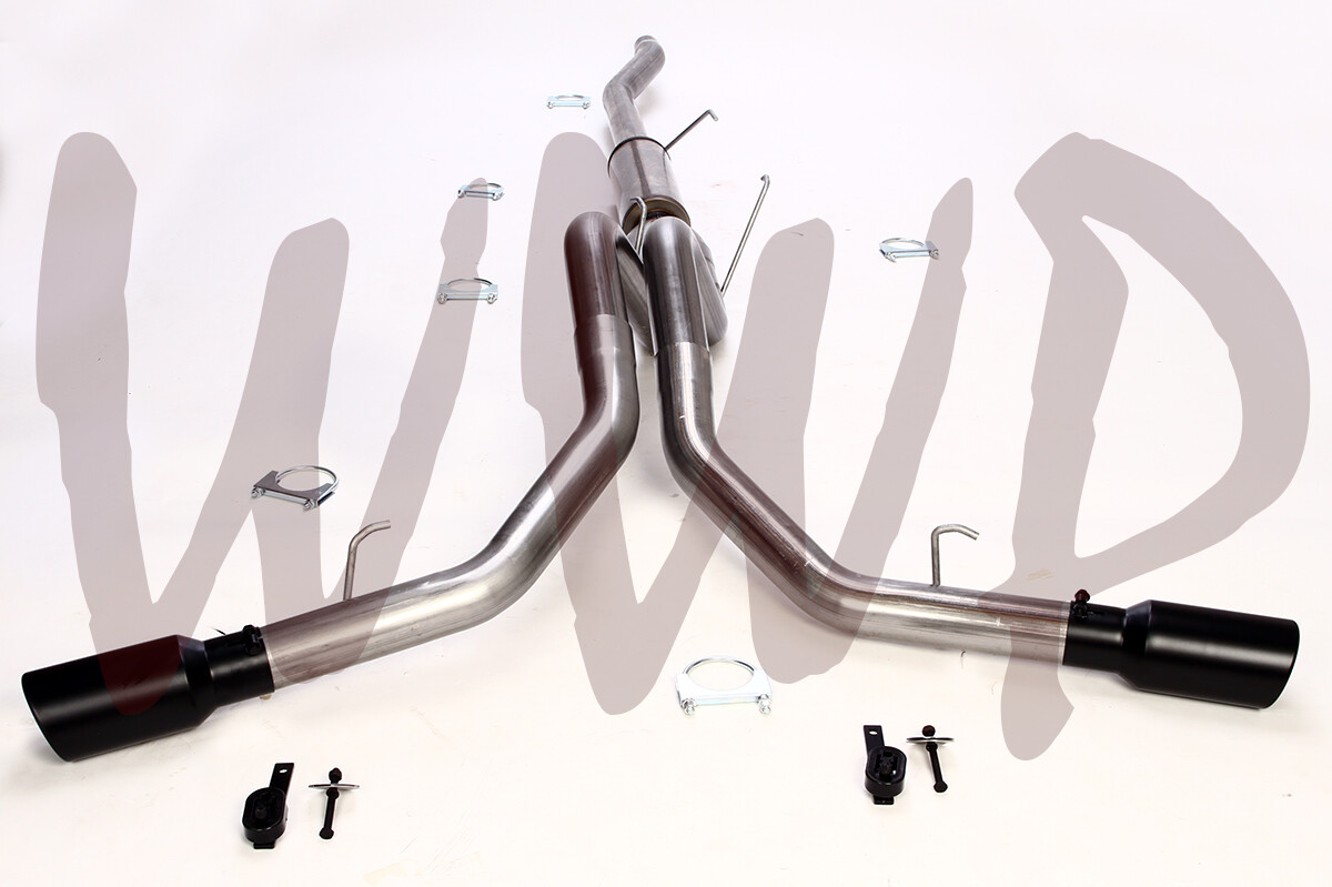 Stainless Dual CatBack Exhaust Muffler System Kit For 06-08 Ram 1500 5.7L Mega Stainless Dual CatBack Exhaust Muffler System Kit For 06-08 Ram 1500 5.7L Mega
