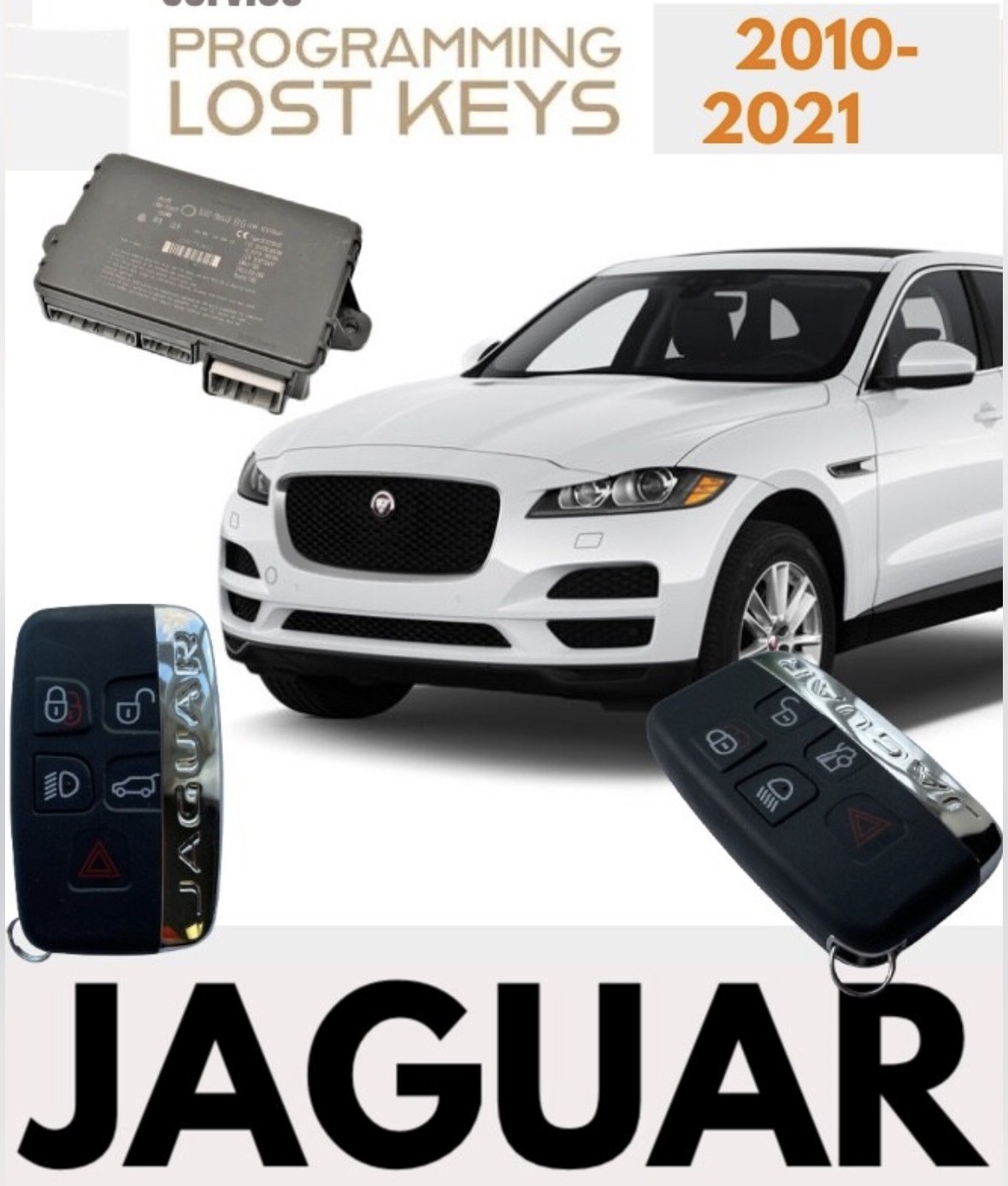 2011-2020 Jaguar/RangeRover KVM Lost Key Replacement Mail in Programming Service