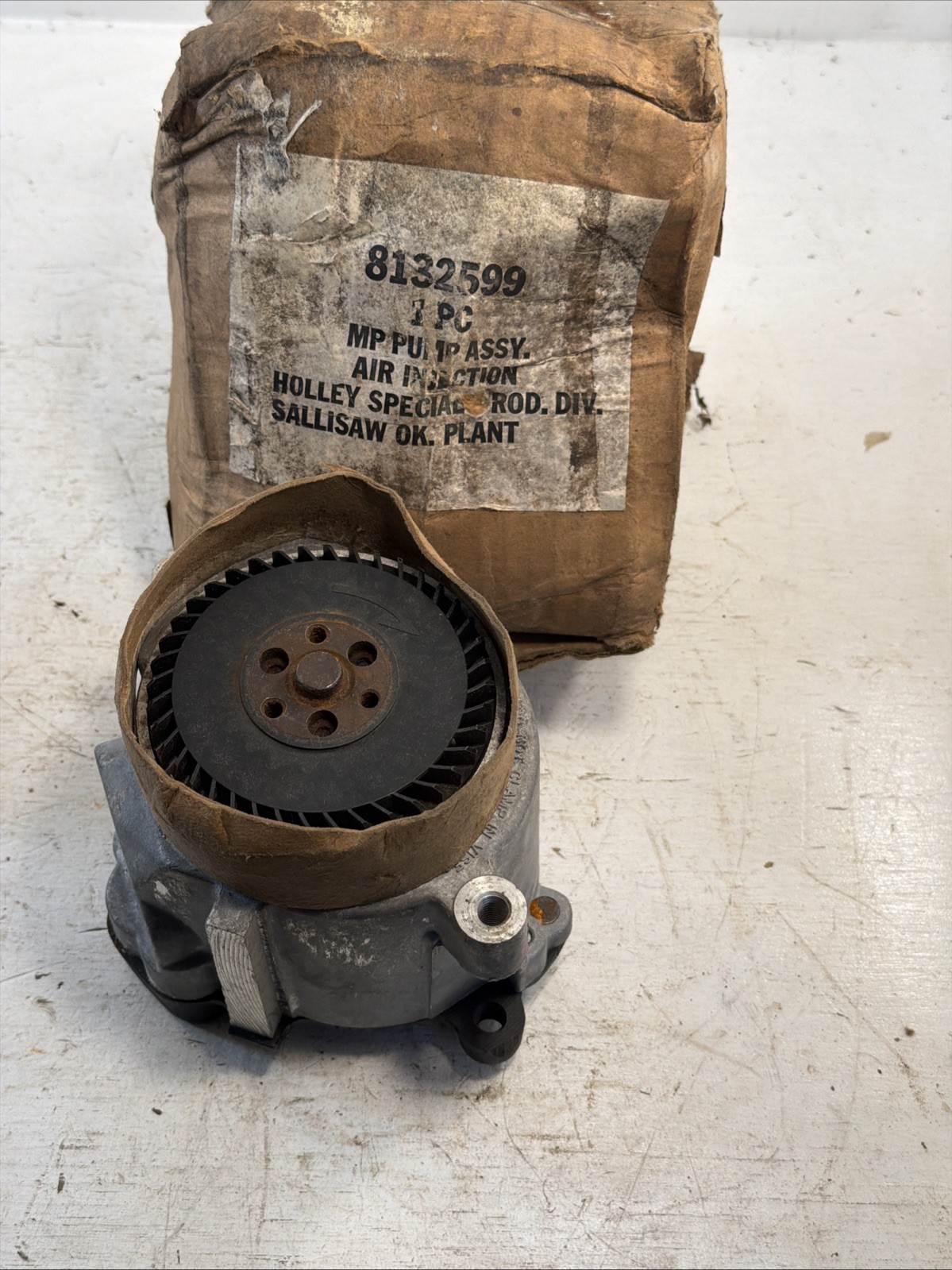 NOS AMC Jeep Holly 8132599 Air Injection Smog Pump 1975-86 CJ5 & 7 75-89 Wagoner
