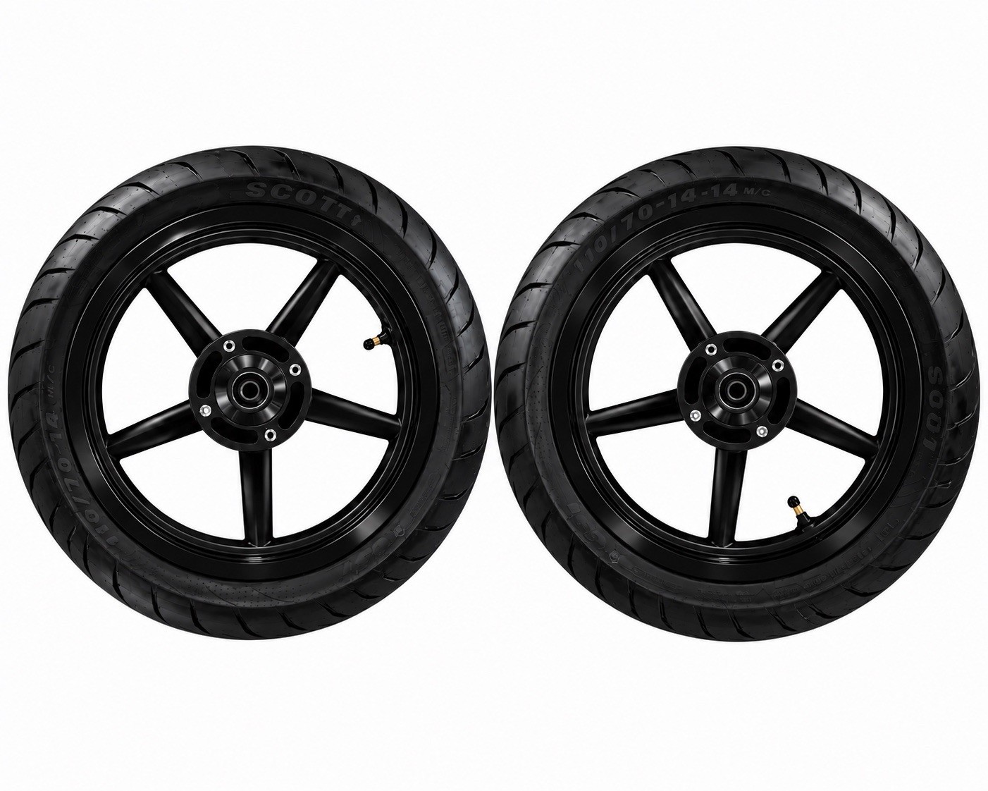 High Quality 14” Black Supermotos Fits: Yozma, Valtinsu, Tuttio, Heybike